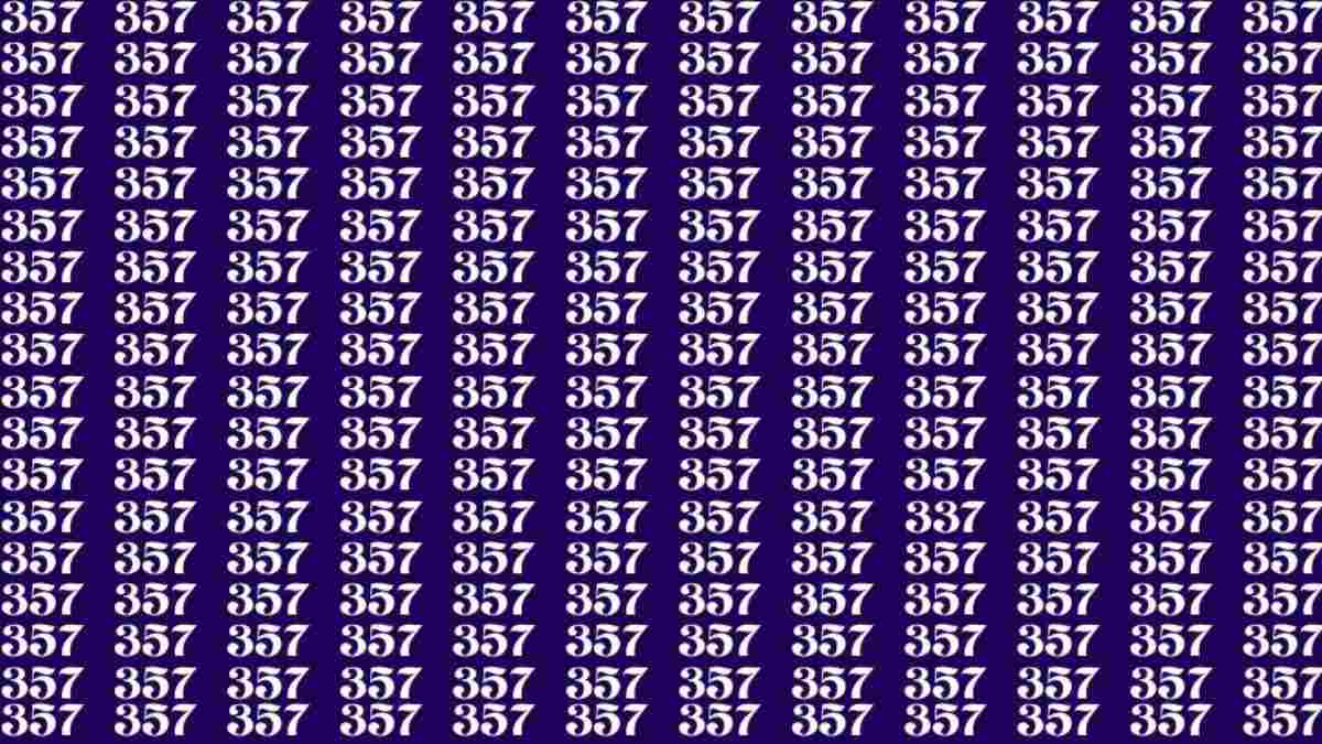 Ainult kõige tähelepanelikumad leiavad numbri 337: optiline illusioon geeniustele
